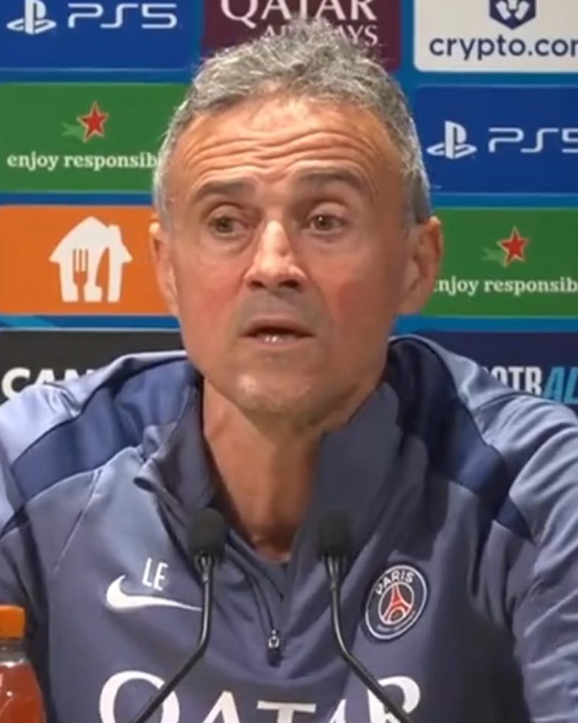 luis enrique impressed by zaire-emery's performance and potential.