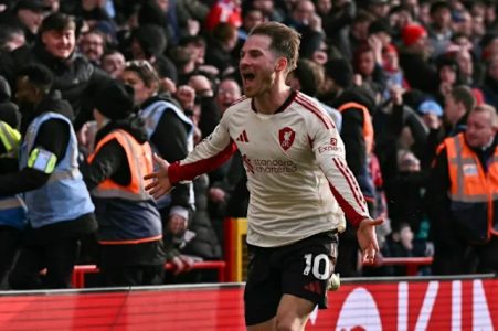 mac allister remains frustrated despite scoring a goal against liverpool, reflecting on the challenging match and his performance.